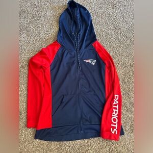 Fanatics Brand New England Patriots Lightweight Full Zip Hoodie- Medium
